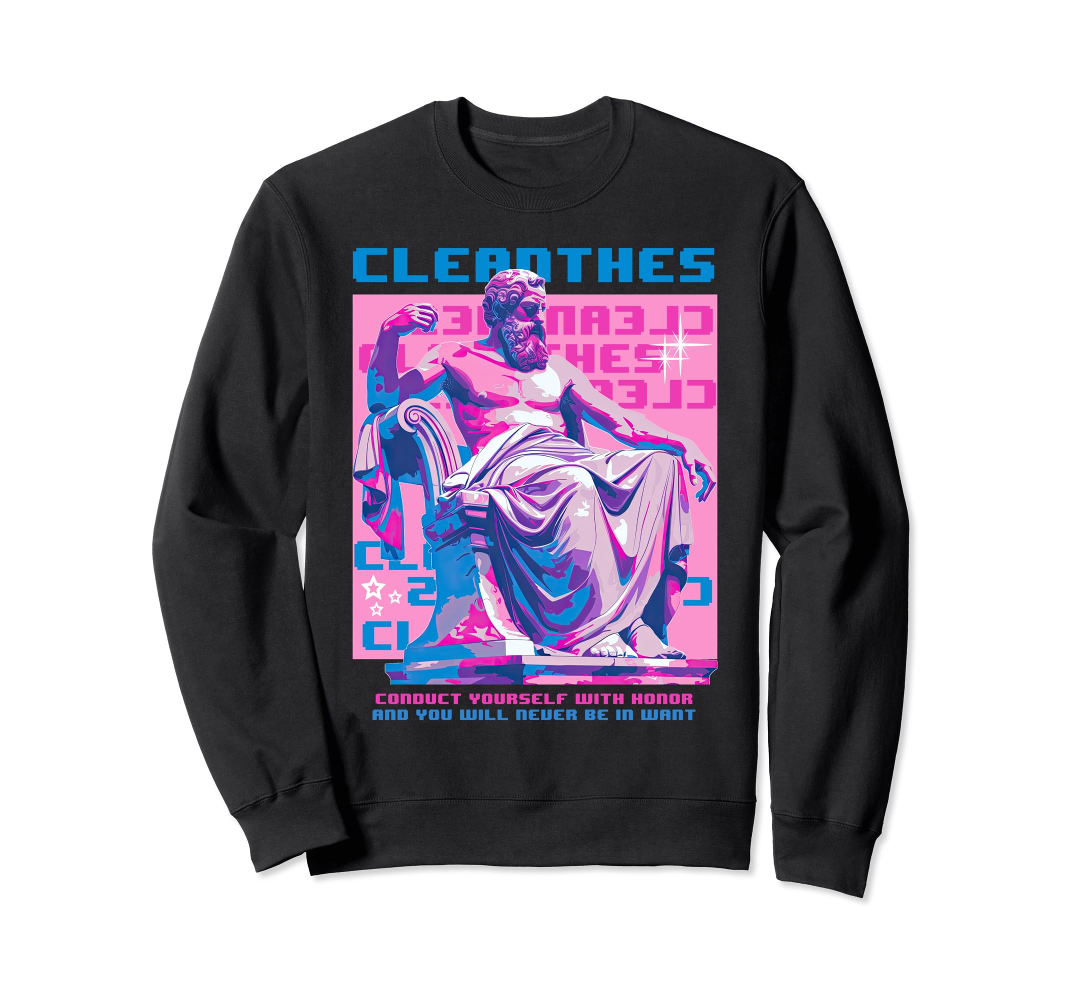Cleanthes Y2K Aesthetic Greek Sweatshirt - Trendy Graphic Men Women - T-Shirt, Sweatshirt, Hoodie