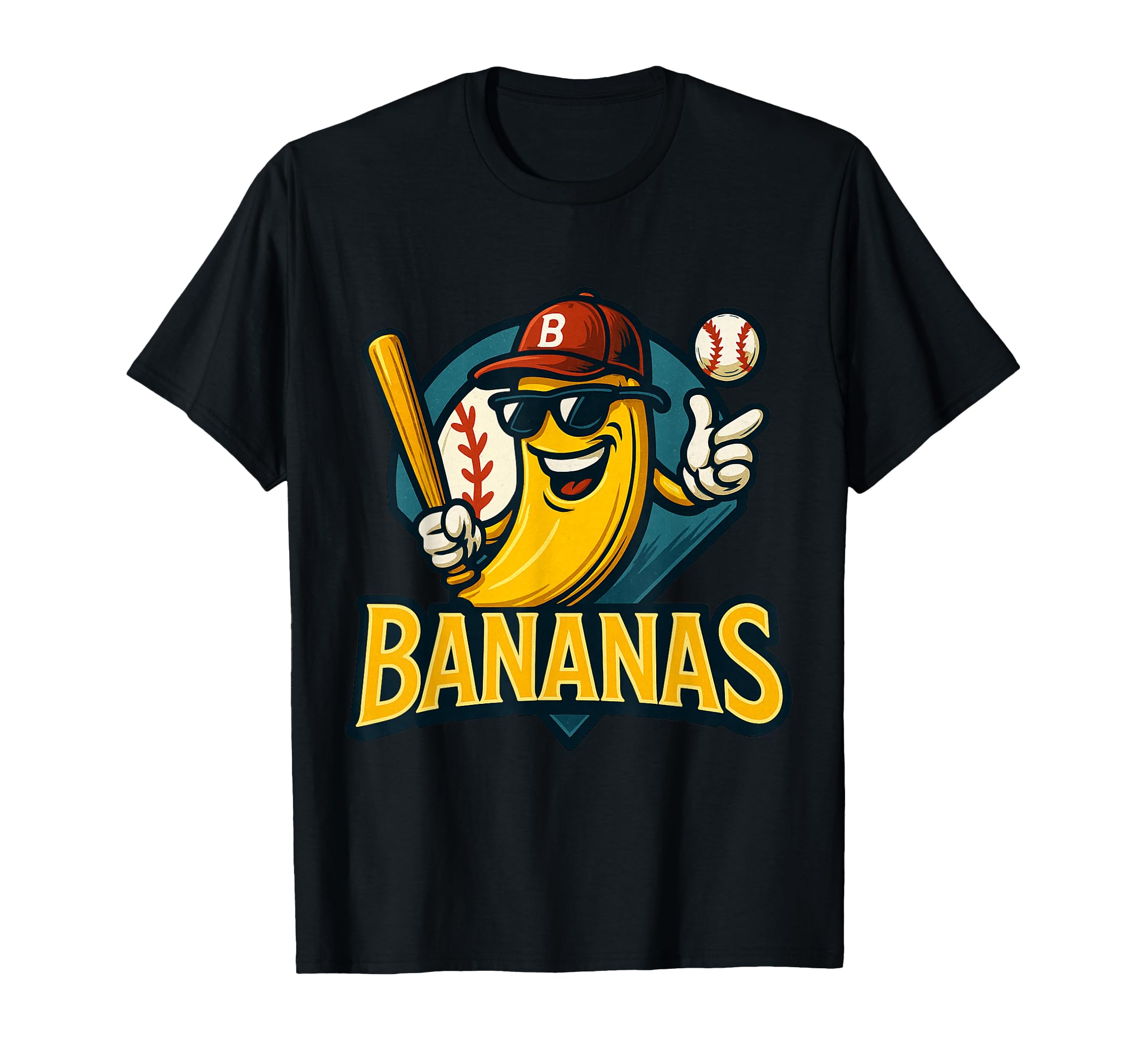 Funny Bananas Baseball Team T-Shirt - Casual Everyday Wear for Adults - T-Shirt, Sweatshirt, Hoodie