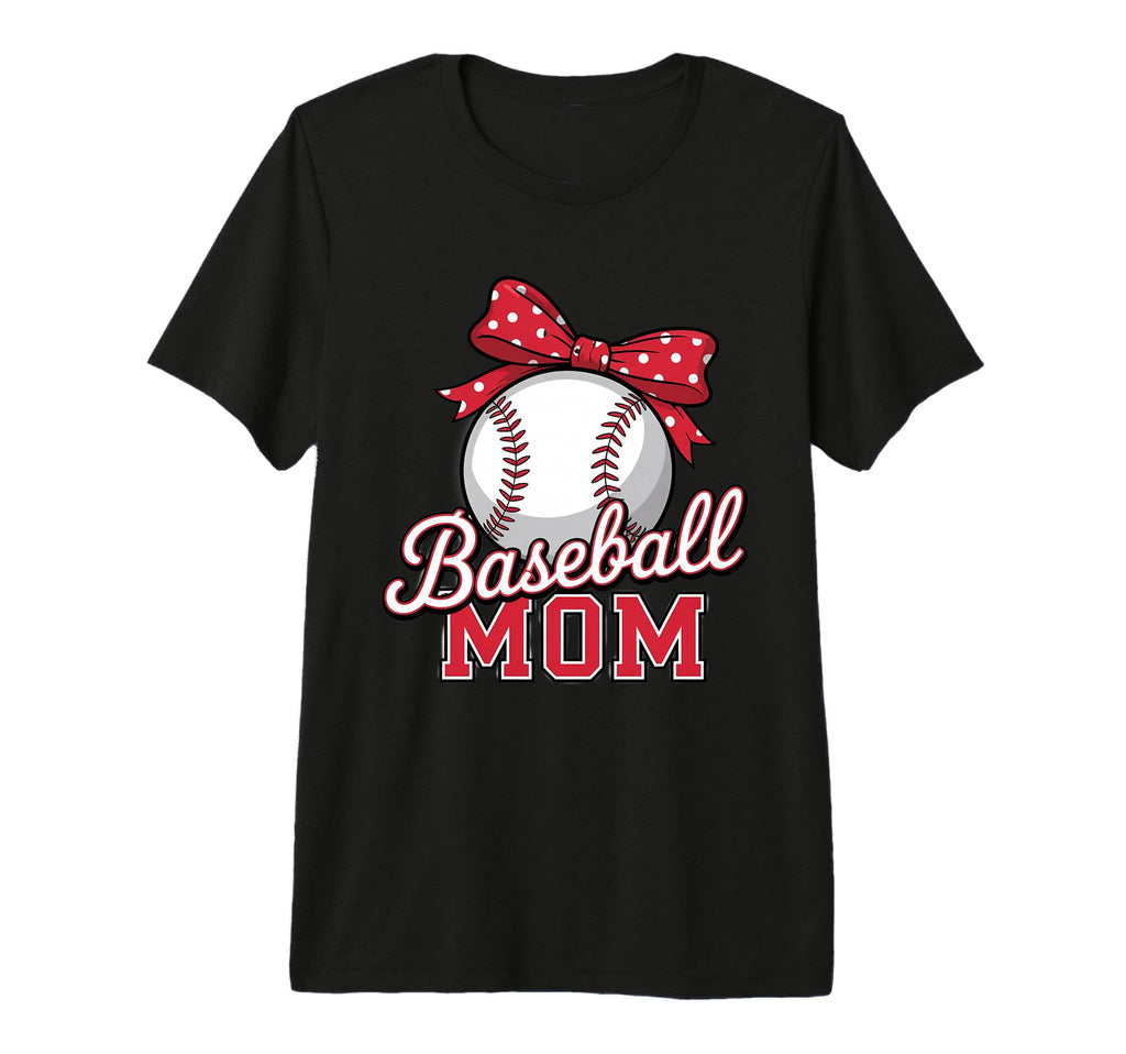 American Baseball Mom Mama Tri Blend T-Shirt - Custom Art Print Men Women - T-Shirt, Sweatshirt, Hoodie
