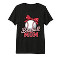 American Baseball Mom Mama Tri Blend T-Shirt - Custom Art Print Men Women - T-Shirt, Sweatshirt, Hoodie