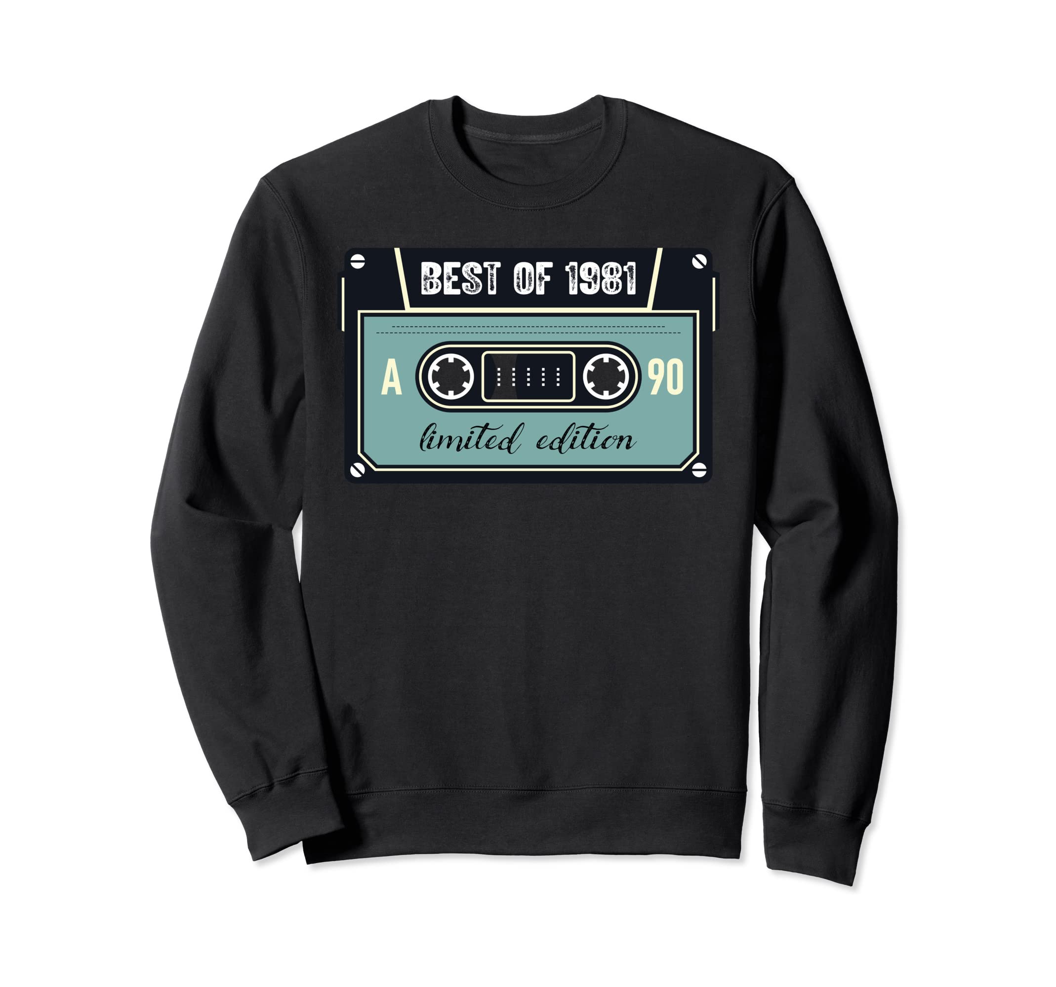 40Th Birthday Shirts Best 1981 Cassette Sweatshirt - Trendy Graphic Unisex - T-Shirt, Sweatshirt, Hoodie