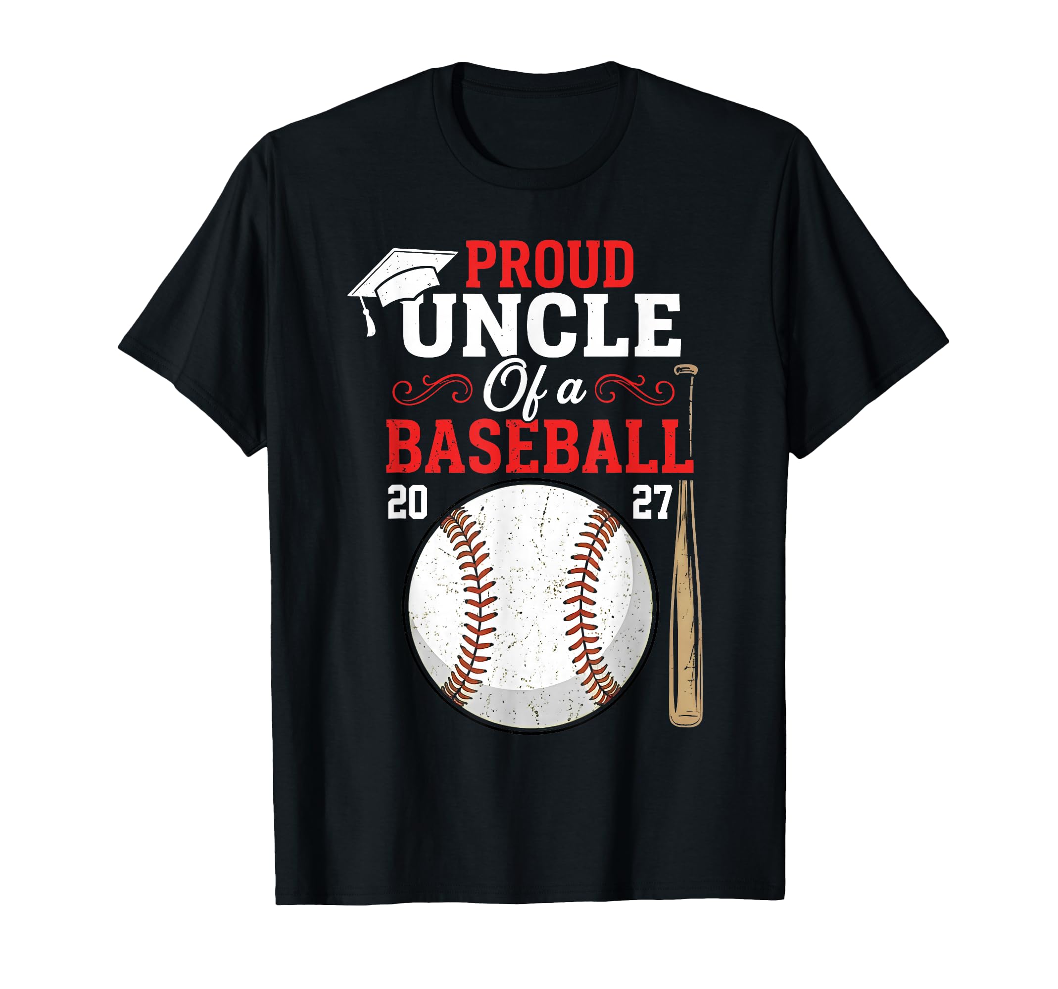 Proud Uncle 2027 Senior Class 2027 T-Shirt - Unique Graphic for Adults - T-Shirt, Sweatshirt, Hoodie
