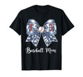 Baseball Mama Coquette Bow Game Day T-Shirt - Minimalist Print Unisex - T-Shirt, Sweatshirt, Hoodie