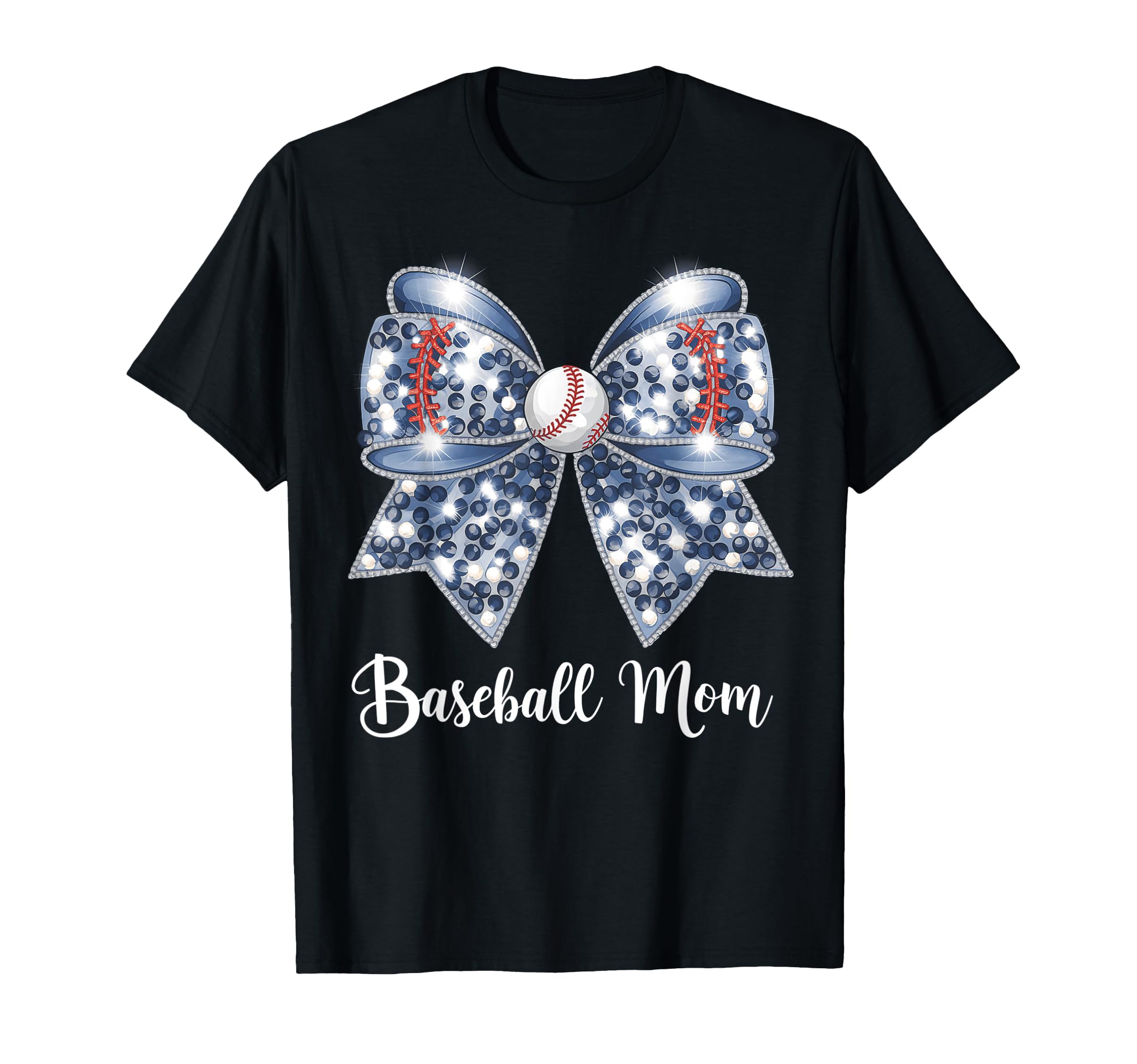 Baseball Mama Coquette Bow Game Day T-Shirt - Minimalist Print Unisex - T-Shirt, Sweatshirt, Hoodie
