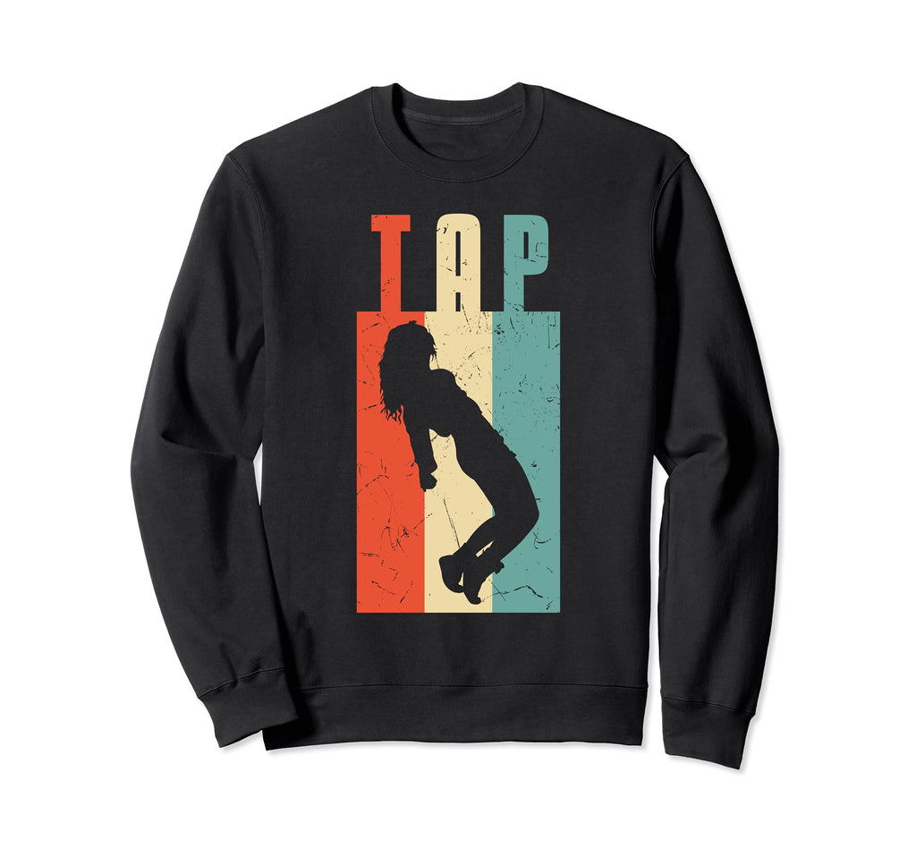 Tap Distressed Artwork Tap Dancers Sweatshirt - Graphic Print for Adults - T-Shirt, Sweatshirt, Hoodie