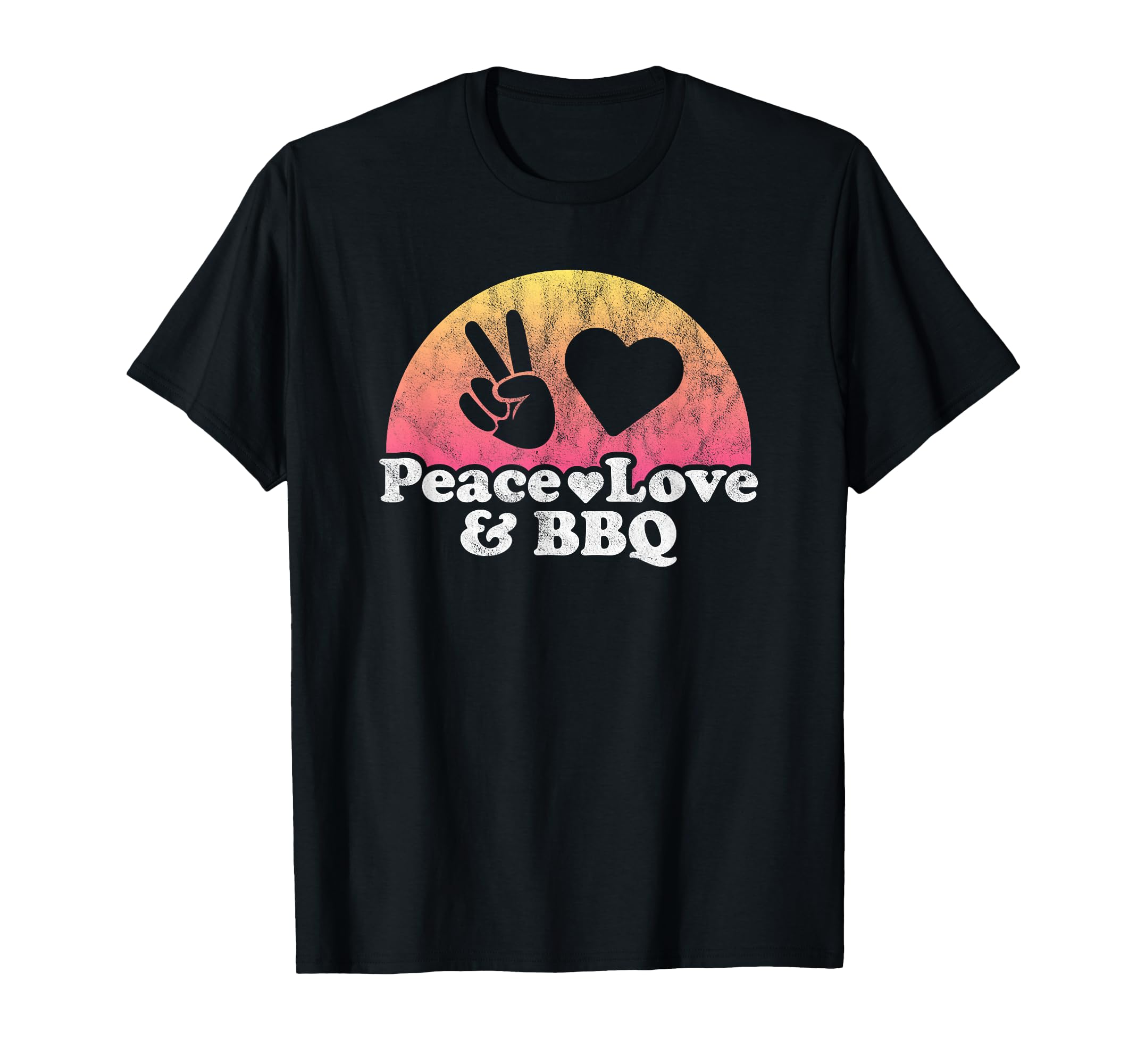 Peace Love And Bbq T-Shirt - Minimalist Print Men Women - T-Shirt, Sweatshirt, Hoodie