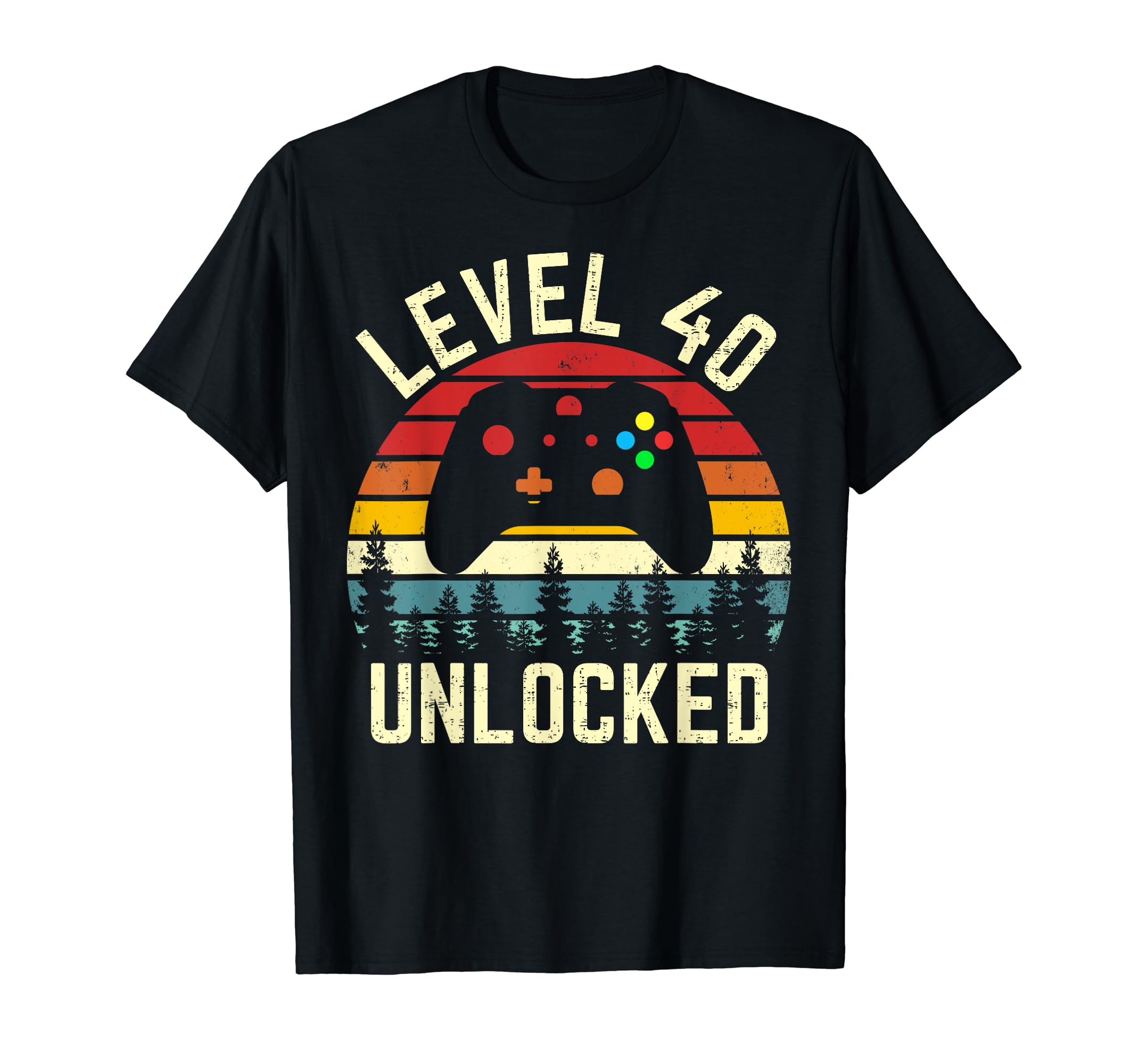 Level 40 Unlocked Funny Video Gamer T-Shirt - Graphic Print for Adults - T-Shirt, Sweatshirt, Hoodie