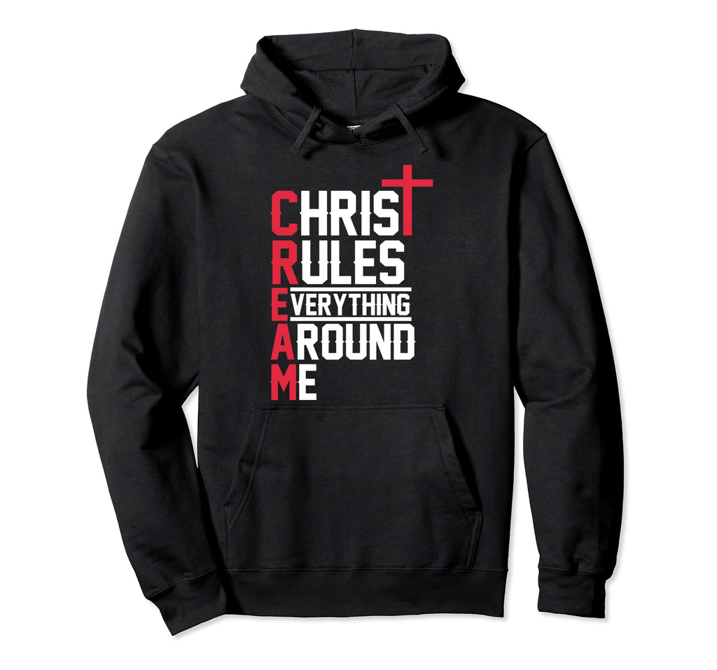 Hiphop Rap Music Cream Christ Rules Hoodie - Streetwear Style for Adults - T-Shirt, Sweatshirt, Hoodie