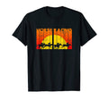 Horse Racing Sunset Distressed T-Shirt - Custom Art Print Men Women - T-Shirt, Sweatshirt, Hoodie