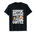 Sippin Sunshine And Iced Coffee Sunset T-Shirt - Custom Art Print Unisex - T-Shirt, Sweatshirt, Hoodie