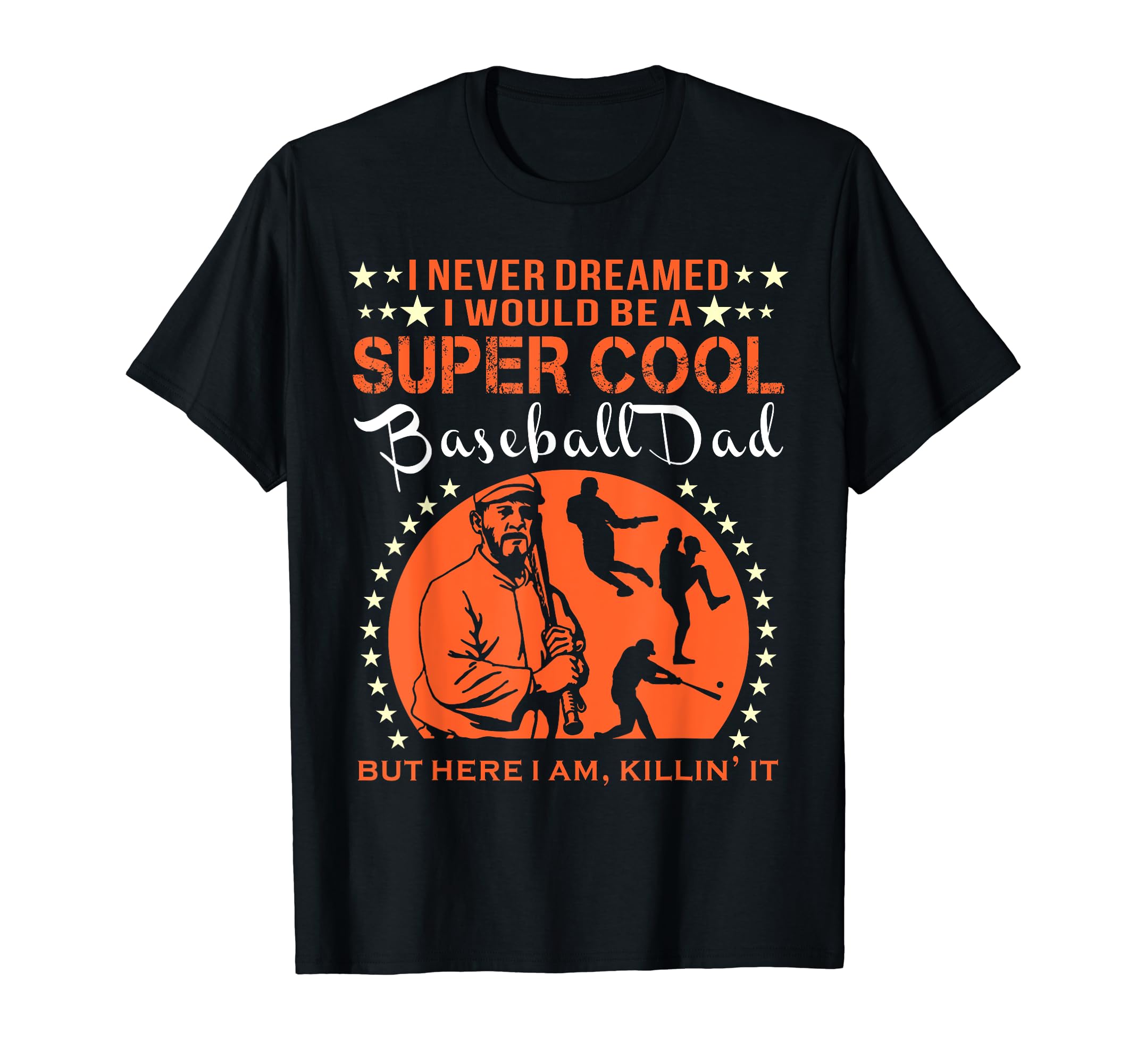 Mens Fast And Hard Baseball Dad T-Shirt - Custom Art Print Men Women - T-Shirt, Sweatshirt, Hoodie