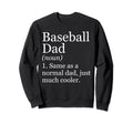Baseball Dad Definition Funny Sarcastic Sweatshirt - Unique Graphic Unisex - T-Shirt, Sweatshirt, Hoodie