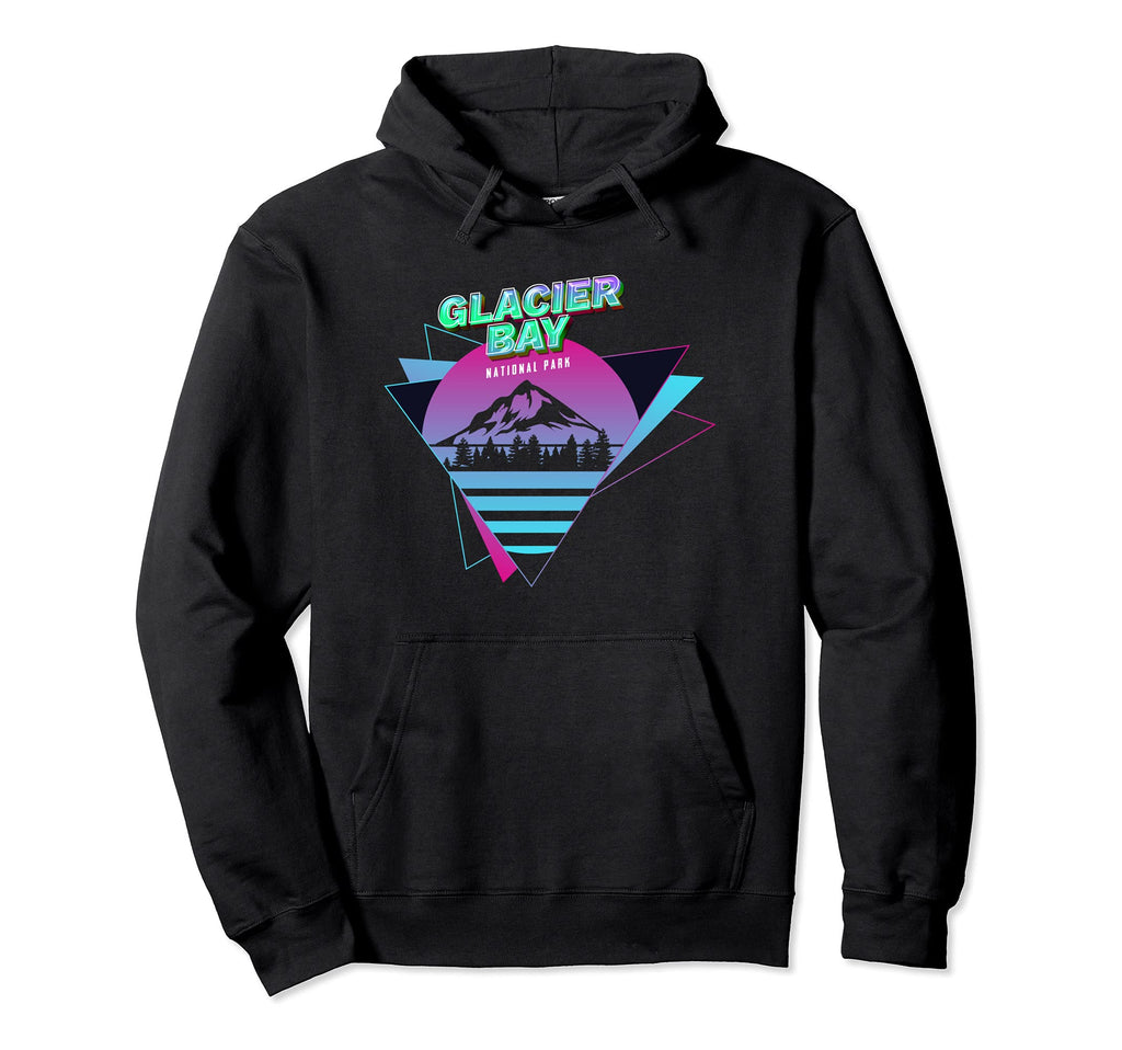 Vaporwave Glacier Bay National Park Hoodie - Aesthetic Graphic Unisex - T-Shirt, Sweatshirt, Hoodie