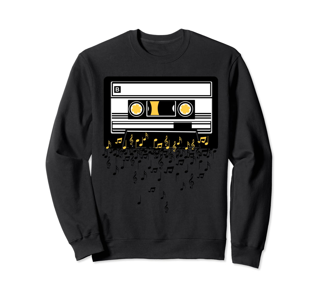80S 90S Cassette Tape Music Lover Sweatshirt - Novelty Apparel Unisex - T-Shirt, Sweatshirt, Hoodie