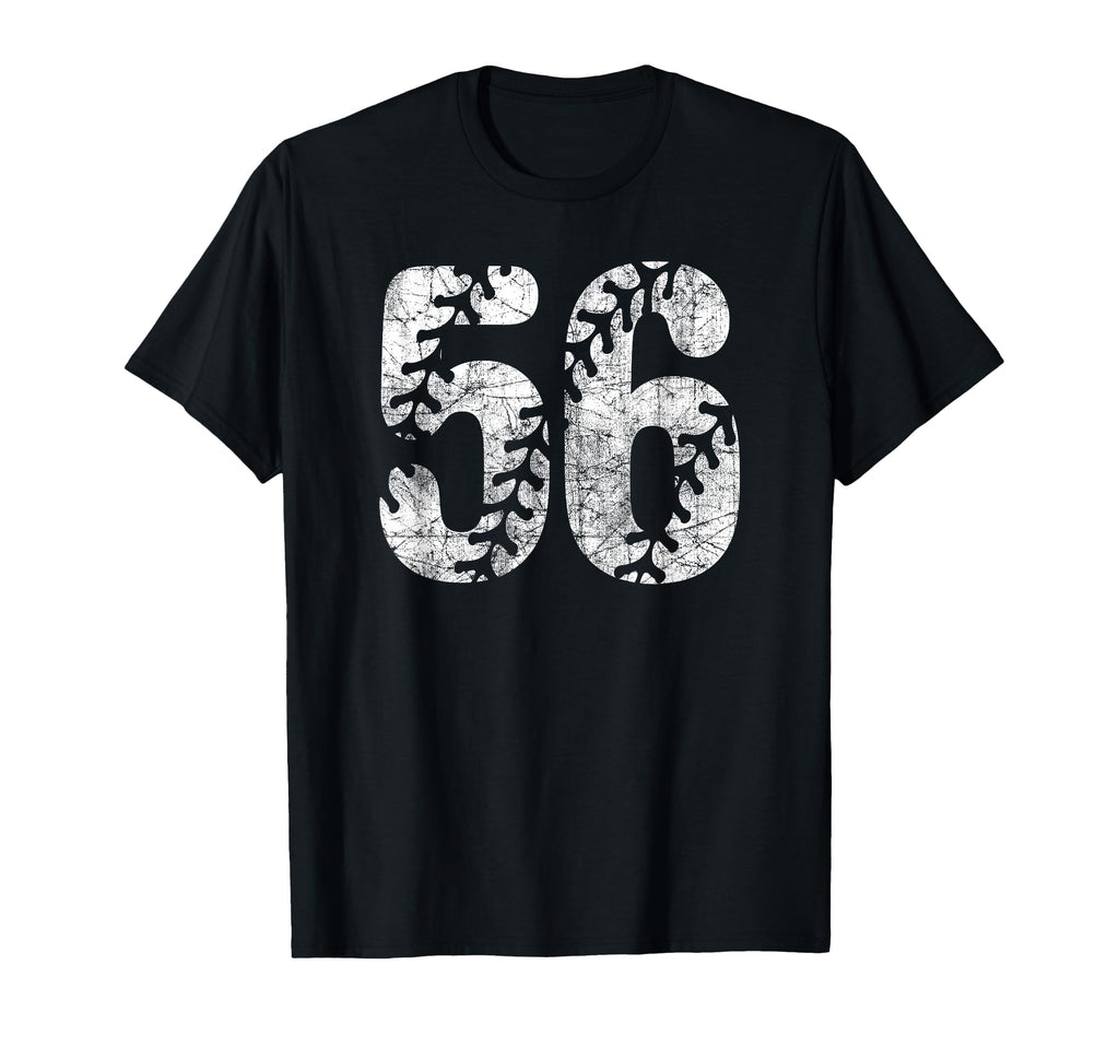 Baseball Softball Mom 56 Number 56 T-Shirt - Custom Art Print Unisex - T-Shirt, Sweatshirt, Hoodie