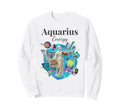 Aquarius Energy Zodiac Sweatshirt - Casual Everyday Wear for Adults - T-Shirt, Sweatshirt, Hoodie