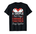 Cornhole Team Bean Bag Player Champ Couple T-Shirt - Graphic Print Unisex - T-Shirt, Sweatshirt, Hoodie
