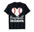 Baseball Grandpa Heart Funny T-Shirt - Fun Novelty Design for Adults - T-Shirt, Sweatshirt, Hoodie