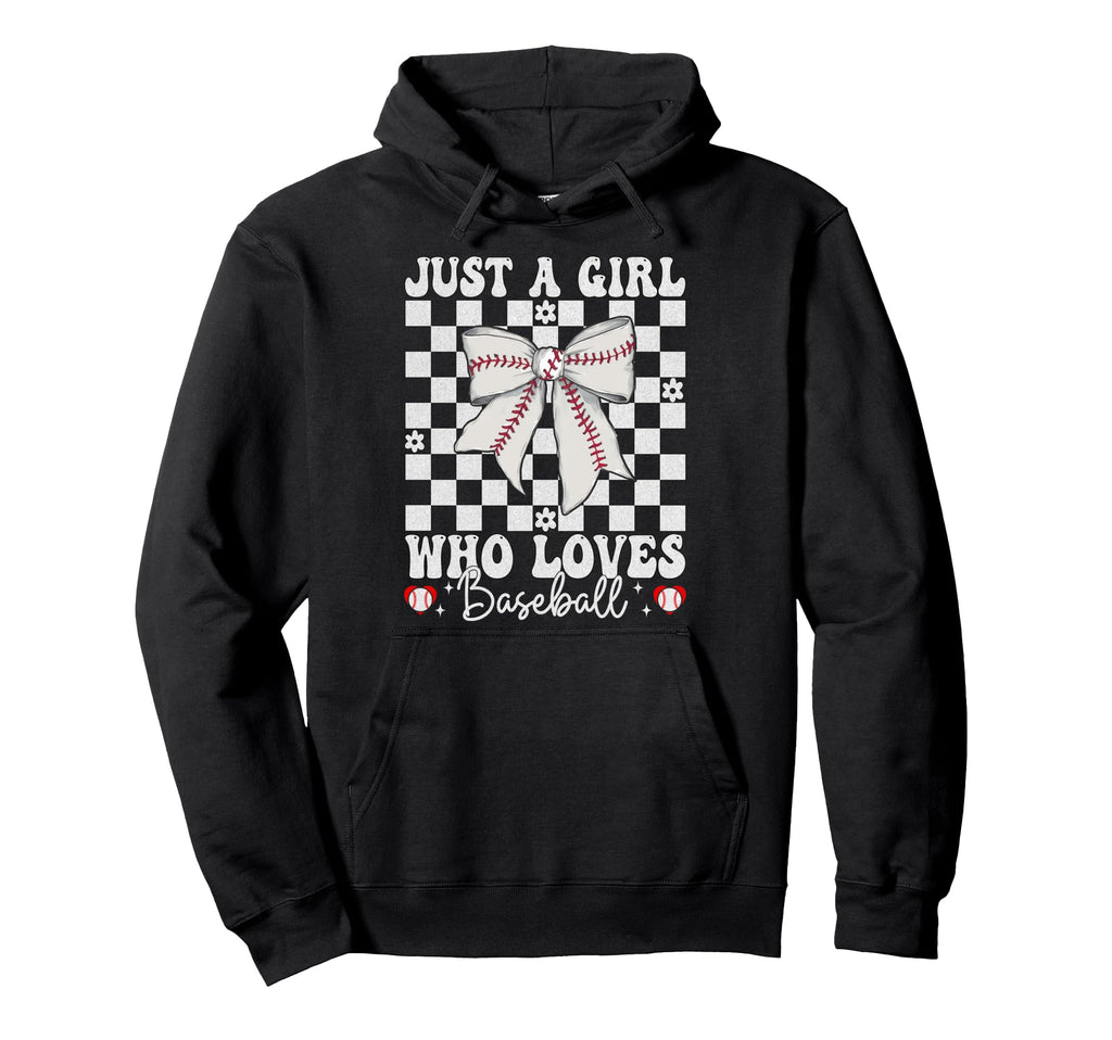 Just Who Loves Baseball Baseball Hoodie - Casual Everyday Wear Men Women - T-Shirt, Sweatshirt, Hoodie