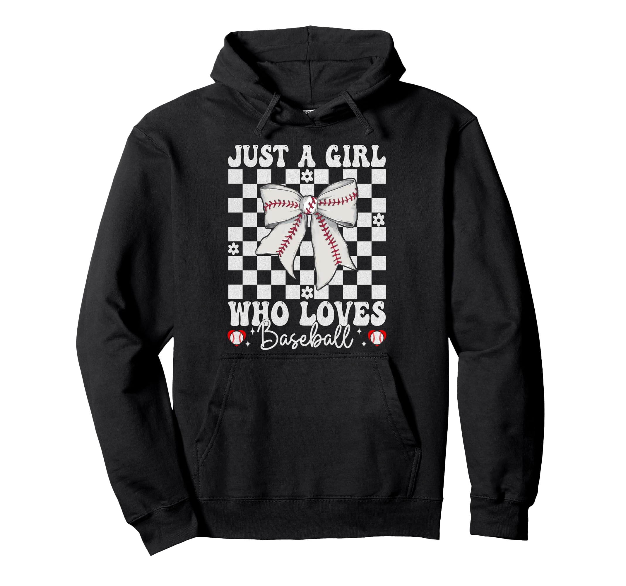 Just Who Loves Baseball Baseball Hoodie - Casual Everyday Wear Men Women - T-Shirt, Sweatshirt, Hoodie