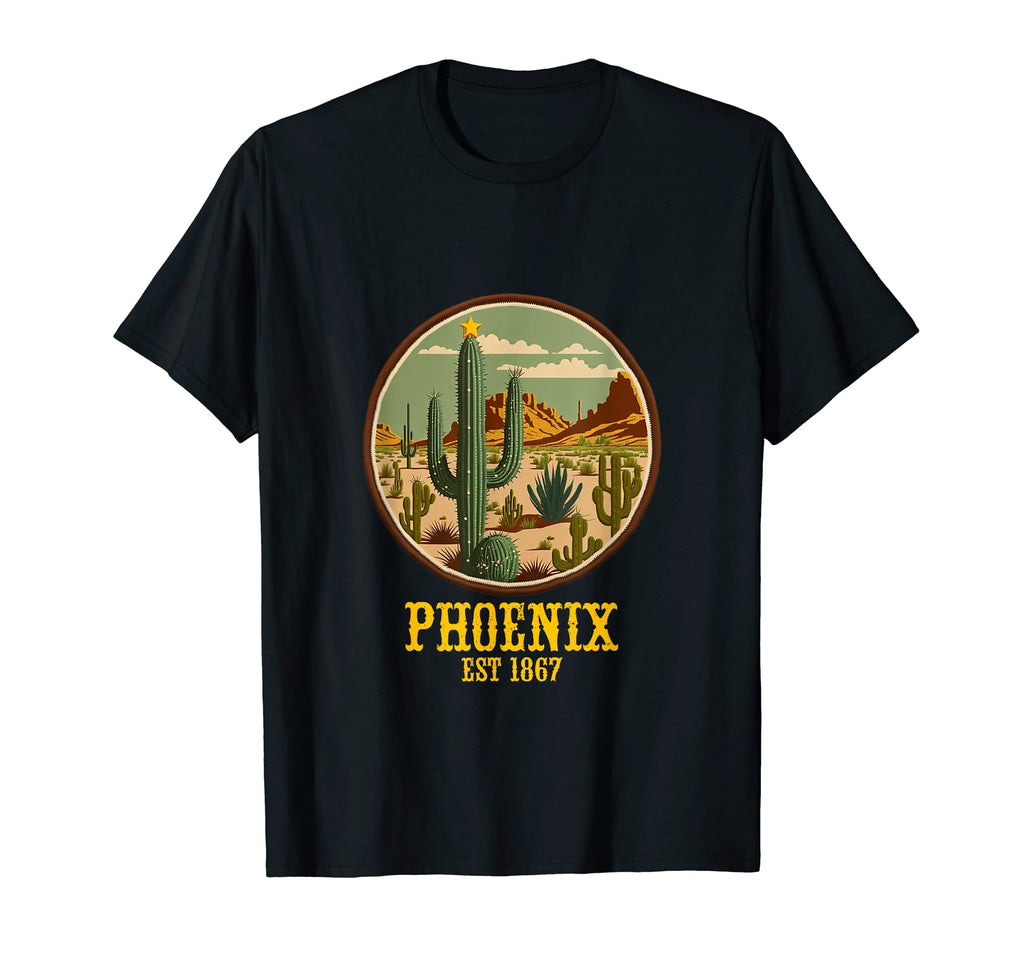 Phoenix Arizona Western Cactus T-Shirt - Fun Novelty Design Unisex - T-Shirt, Sweatshirt, Hoodie