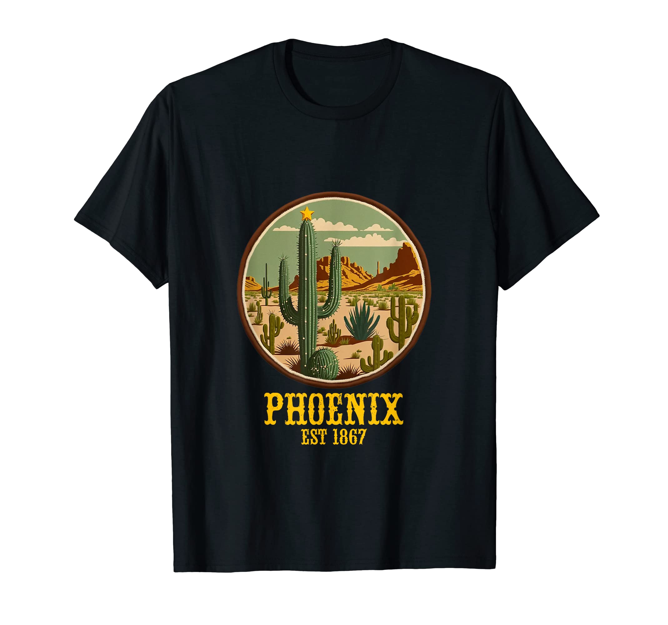 Phoenix Arizona Western Cactus T-Shirt - Fun Novelty Design Unisex - T-Shirt, Sweatshirt, Hoodie