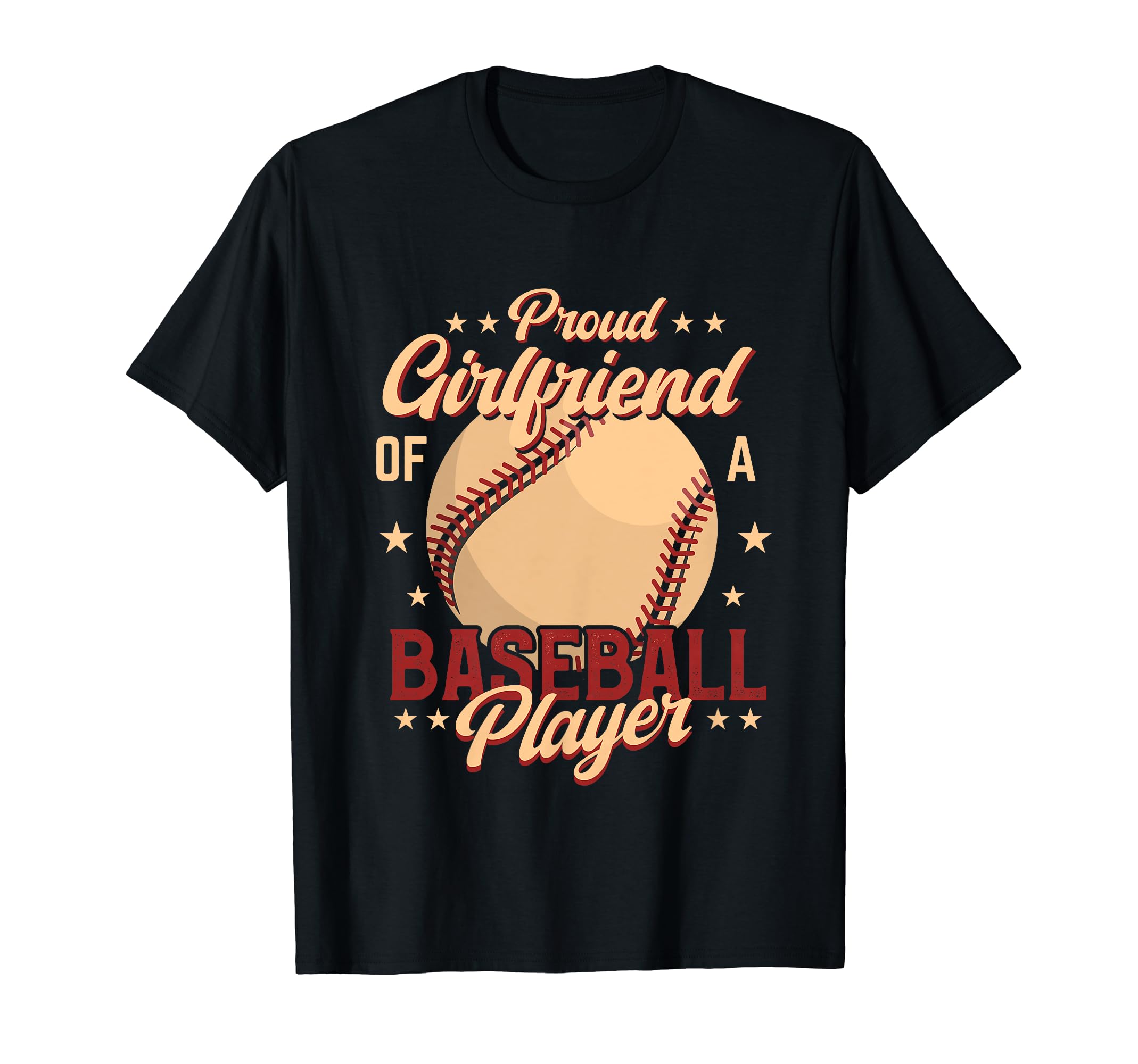 Proud Girlfriend Baseball Lovers Sweatshirt - Novelty Apparel for Adults - T-Shirt, Sweatshirt, Hoodie