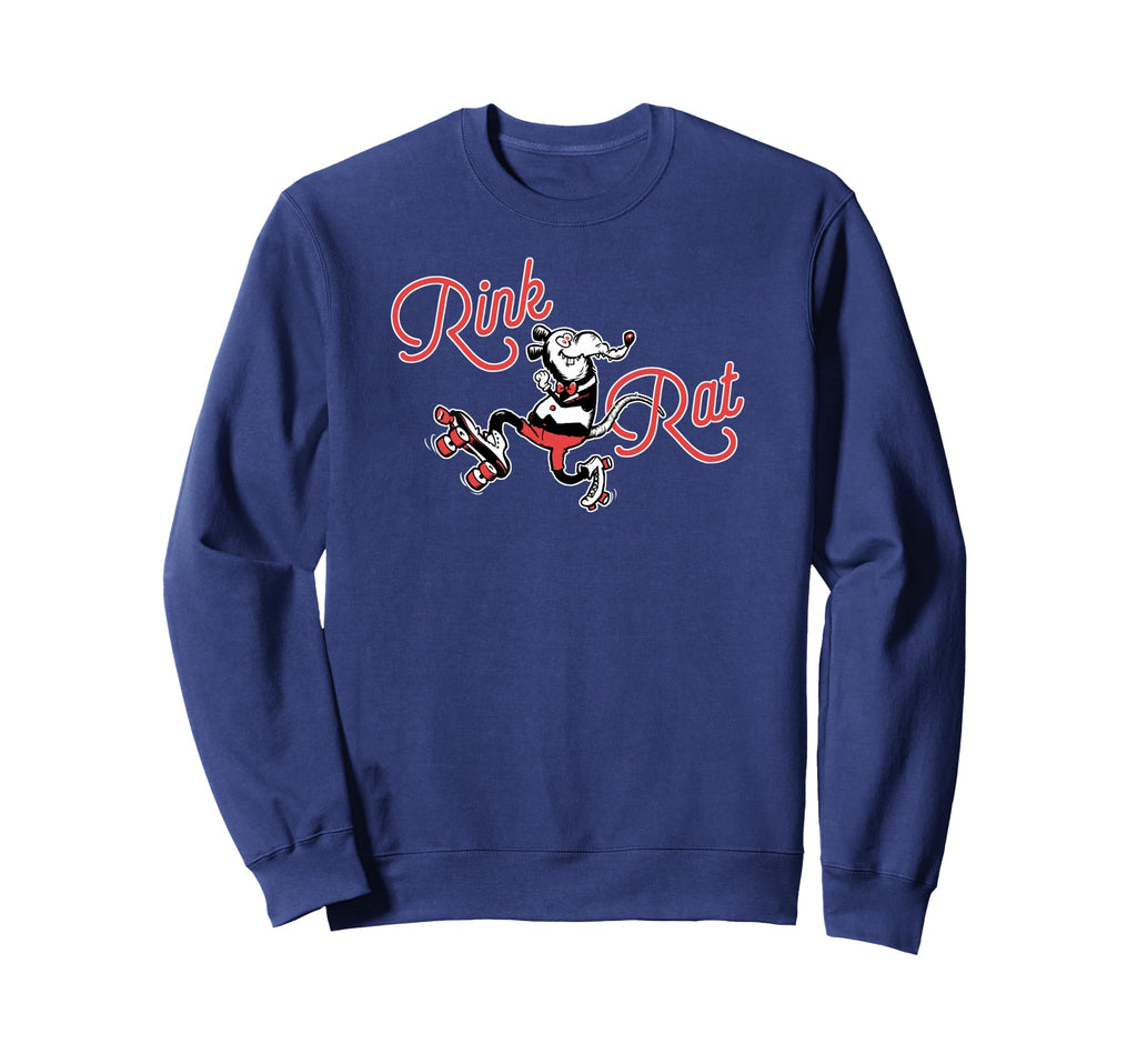 Roller Skating Rink Rat 1970S Sweatshirt - Casual Everyday Wear Men Women - T-Shirt, Sweatshirt, Hoodie