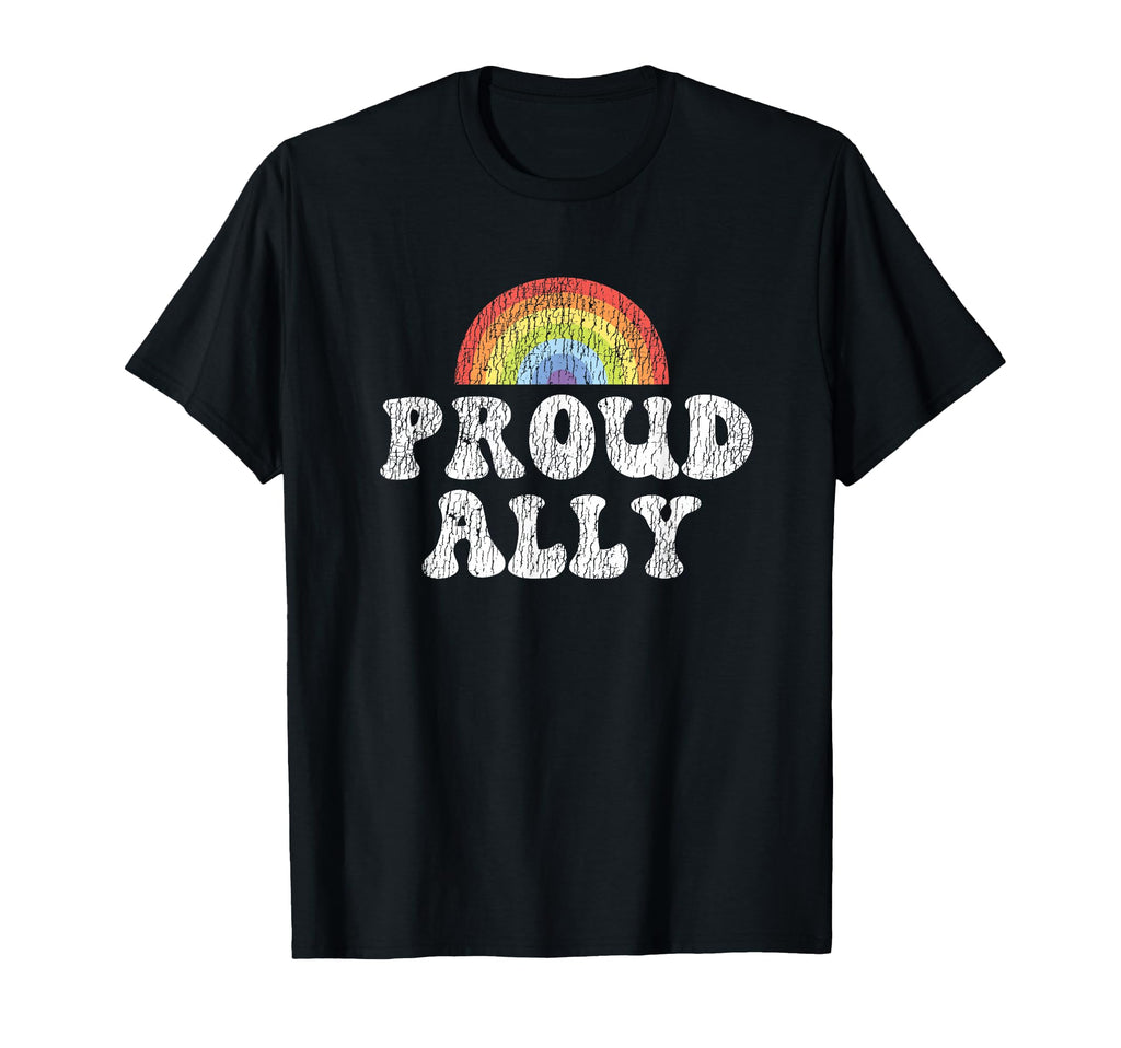 Lgbt Pride Rainbow Proud Ally T-Shirt - Unique Graphic for Adults - T-Shirt, Sweatshirt, Hoodie