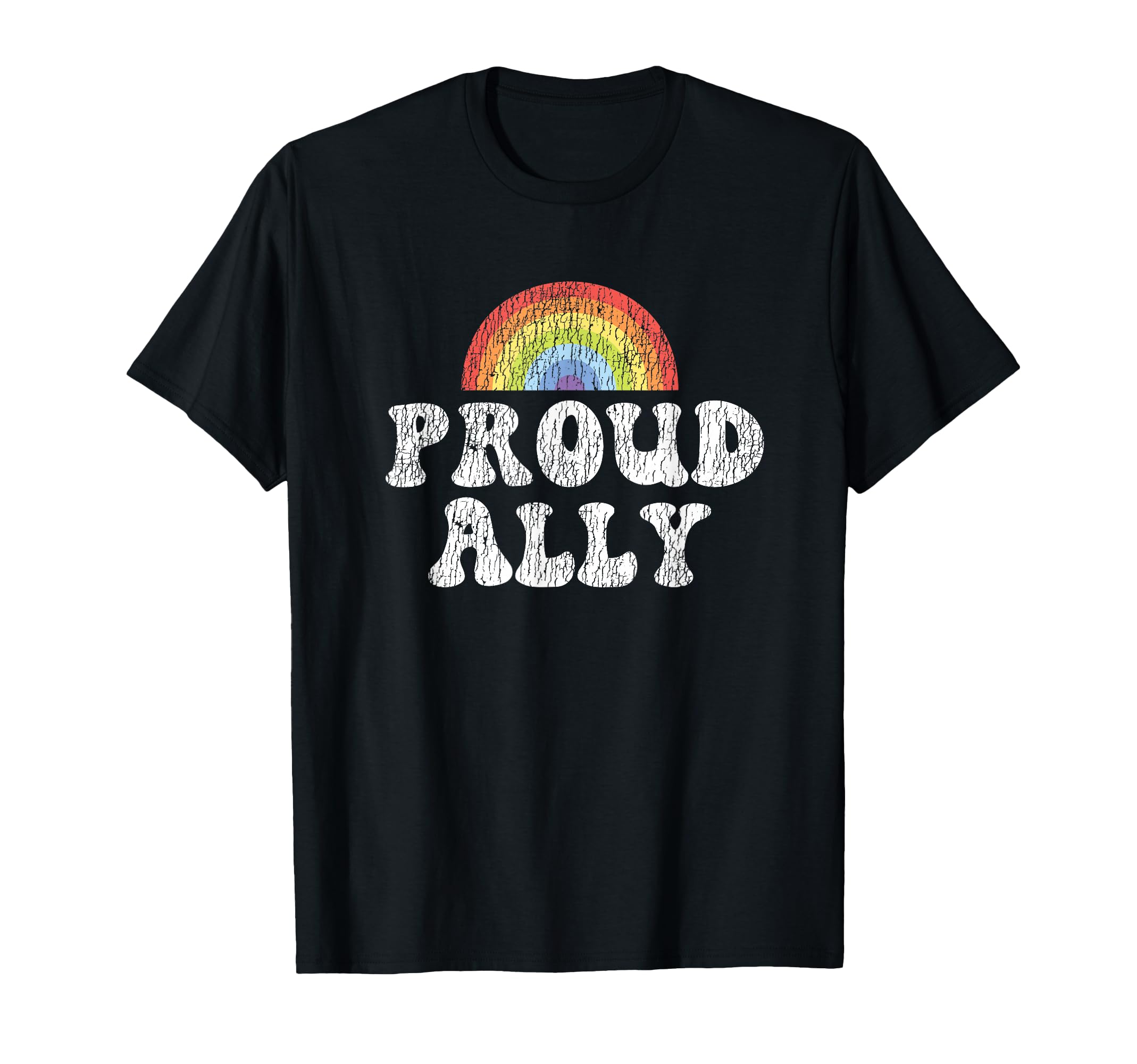 Lgbt Pride Rainbow Proud Ally T-Shirt - Unique Graphic for Adults - T-Shirt, Sweatshirt, Hoodie