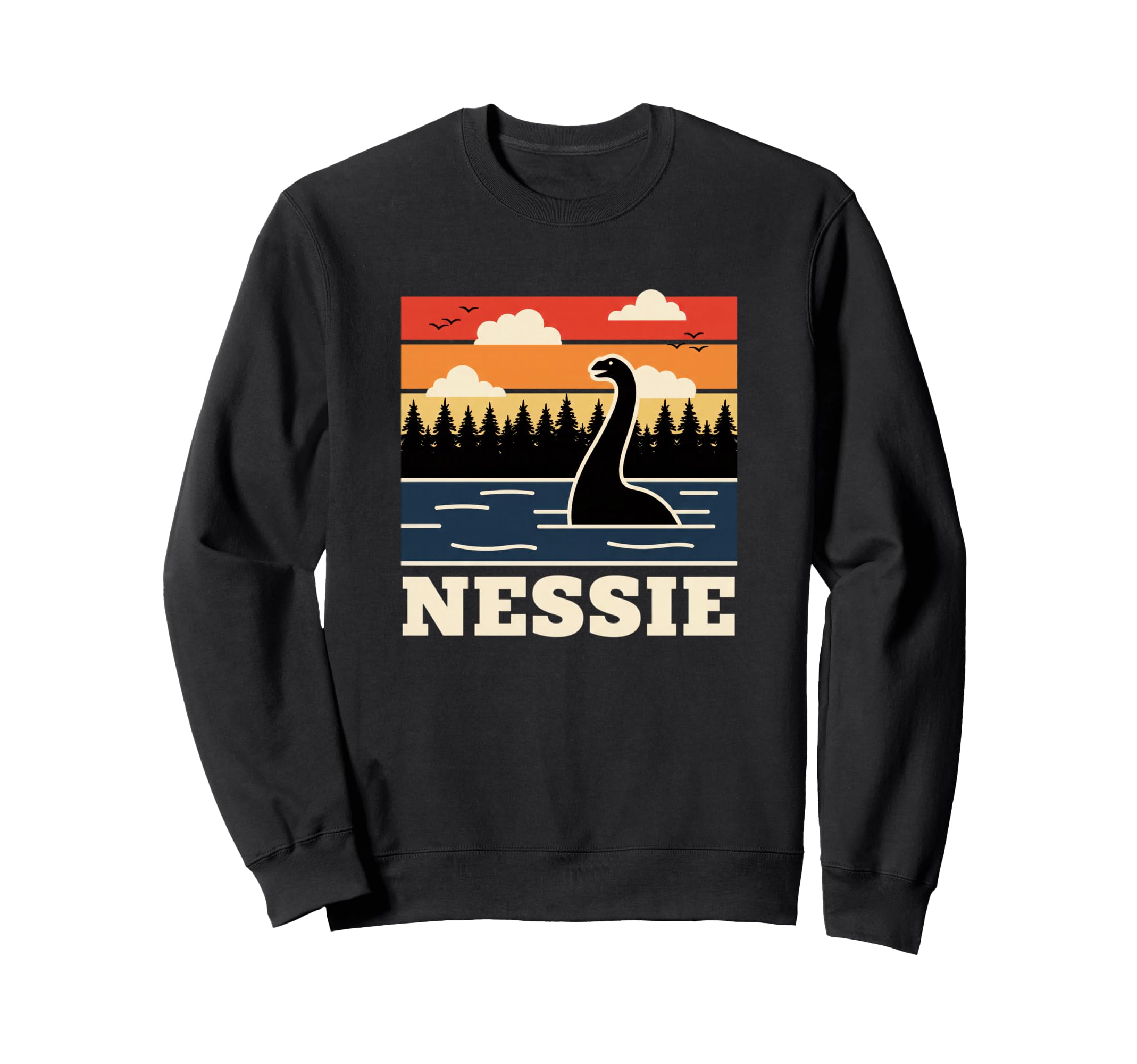 Nessie Loch Ness Monster Cryptid Sweatshirt - Aesthetic Graphic for Adults - T-Shirt, Sweatshirt, Hoodie