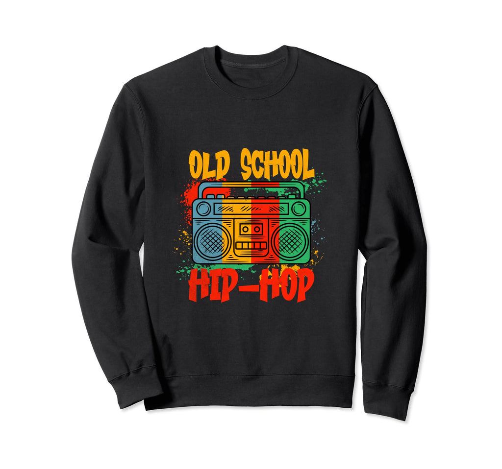 Music Graffiti Boombox Old School Sweatshirt - Casual Everyday Wear Unisex - T-Shirt, Sweatshirt, Hoodie