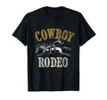 Bull Riding Rodeo Cowboy T-Shirt - Custom Art Print Unisex - T-Shirt, Sweatshirt, Hoodie