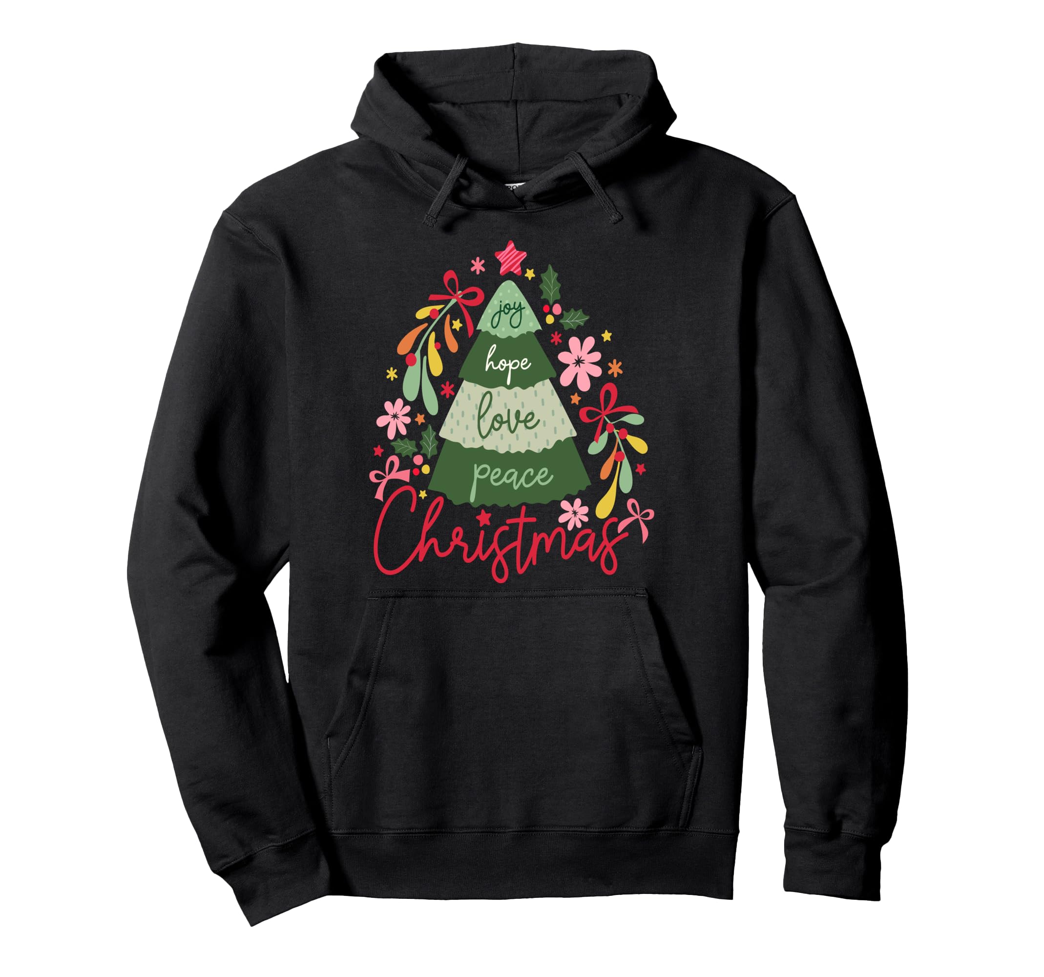 Boho Tree Joy Hope Love Peace Kitsch Hoodie - Casual Everyday Wear Unisex - T-Shirt, Sweatshirt, Hoodie