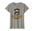 Leopard Messy Bun Volleyball Mom Game Day T-Shirt - Graphic Print Unisex - T-Shirt, Sweatshirt, Hoodie