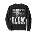 Photo Camera Photographer Flash Sweatshirt - Custom Art Print Unisex - T-Shirt, Sweatshirt, Hoodie