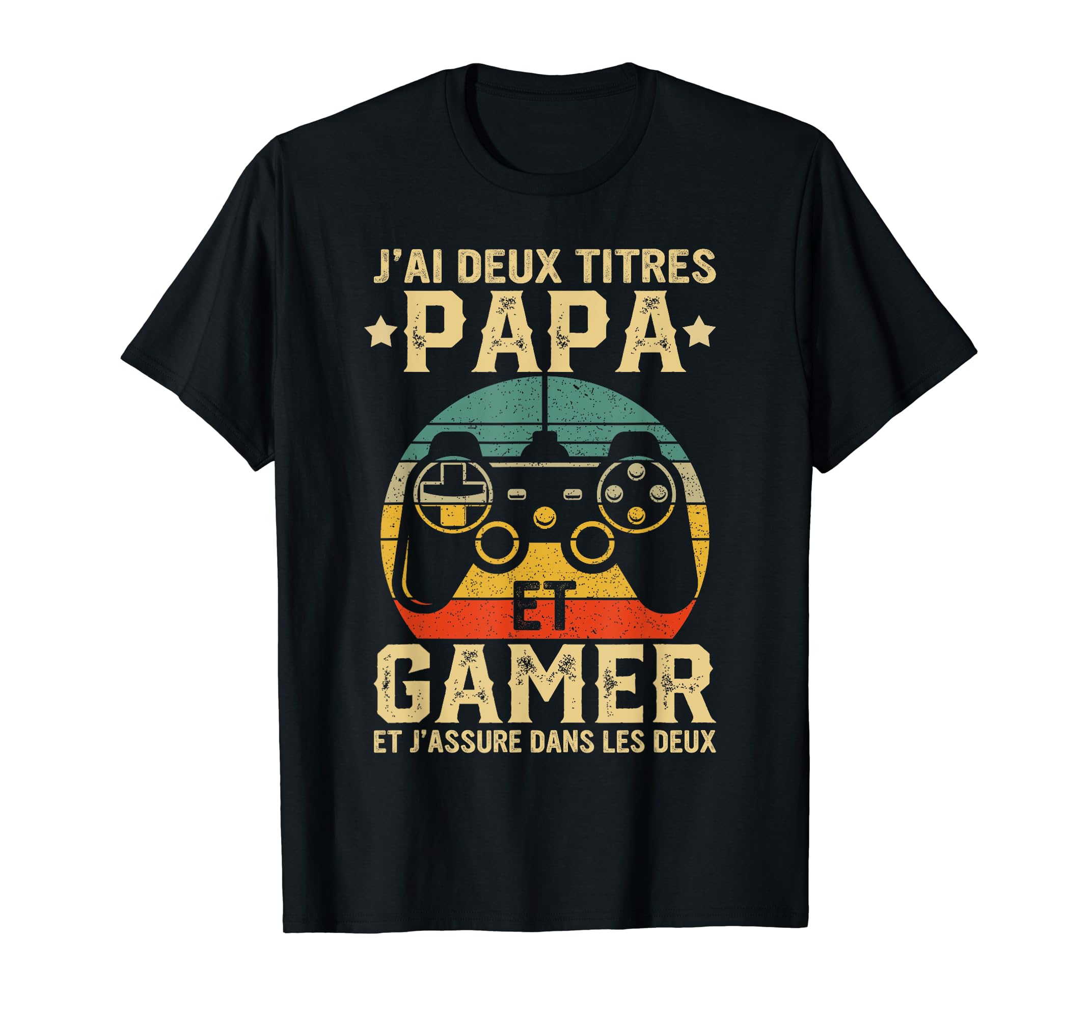 Dad Gamer Video Game Fathers Day Deux T-Shirt - Minimalist Print Unisex - T-Shirt, Sweatshirt, Hoodie