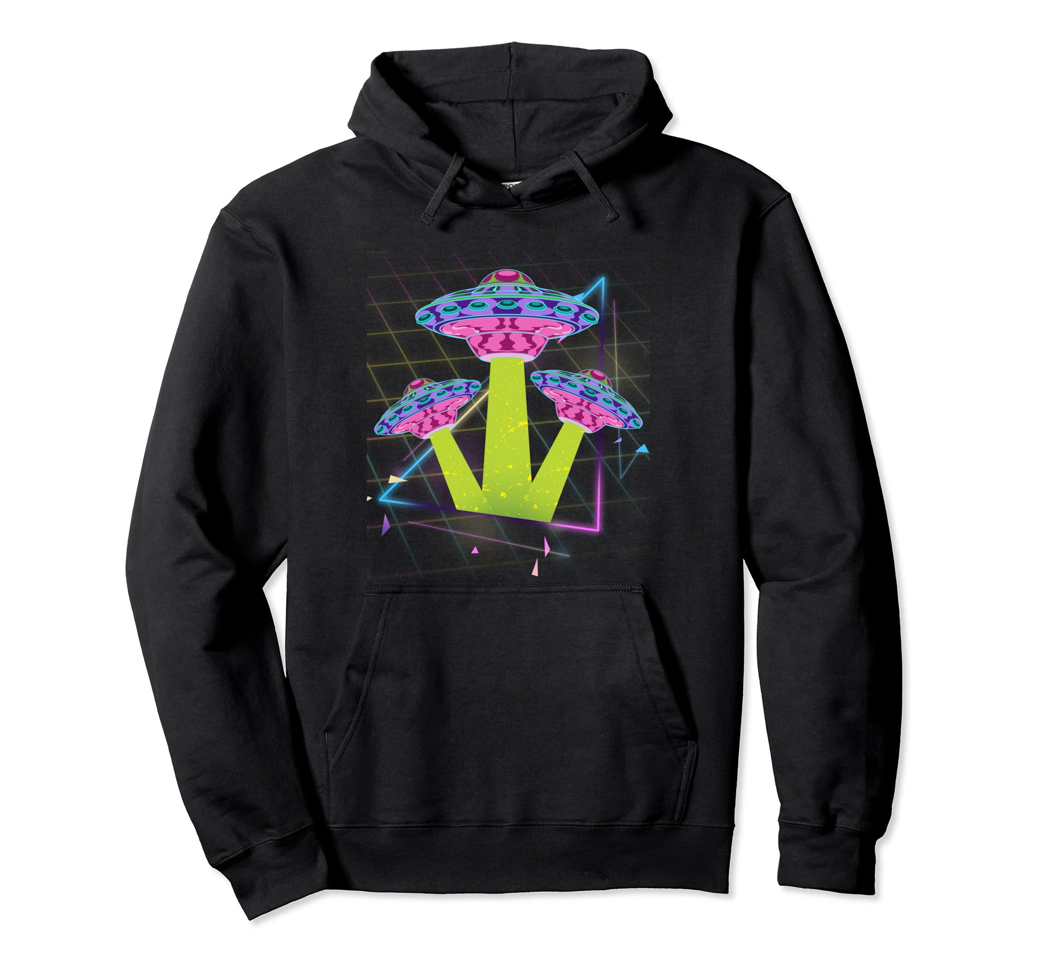 Vaporwave Aesthetic Ufo Abduction Hoodie - Streetwear Style Unisex - T-Shirt, Sweatshirt, Hoodie