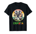 Zambia Big 5 Watercolor Sunset Zambia T-Shirt - Trendy Graphic Men Women - T-Shirt, Sweatshirt, Hoodie