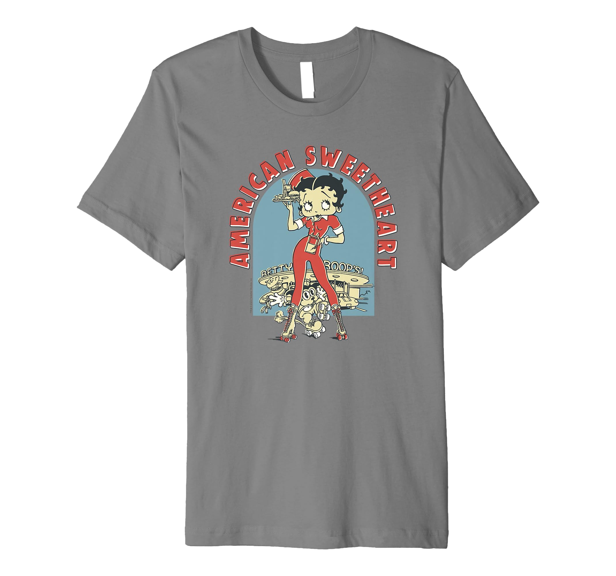 Betty Boop Bimbo American Sweetheart Diner T-Shirt - Unique Graphic Unisex - T-Shirt, Sweatshirt, Hoodie