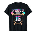 Proud Mom Baseball Player Number 16 Ice T-Shirt - Aesthetic Graphic Unisex - T-Shirt, Sweatshirt, Hoodie