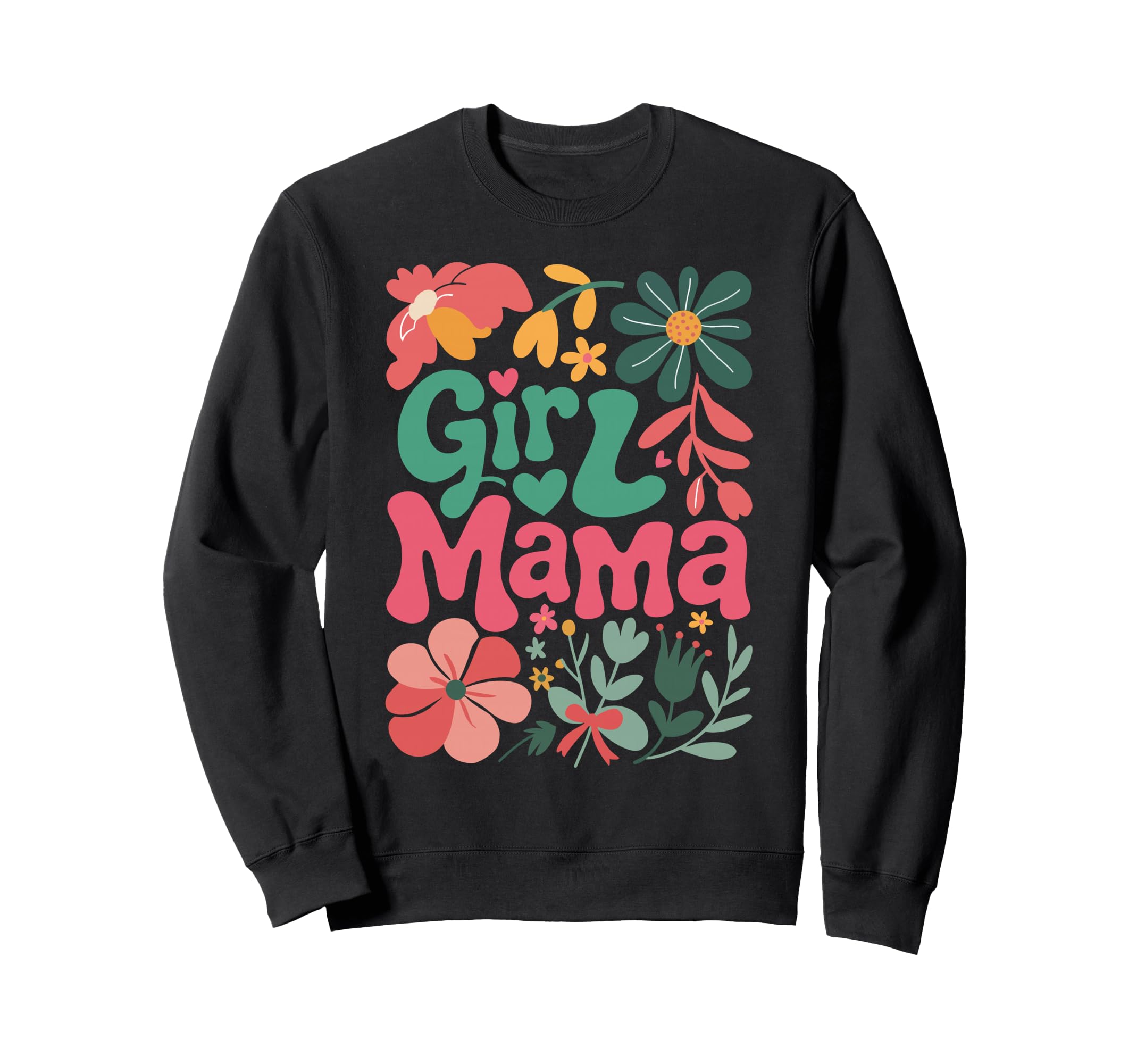 Mama Floral Mothers Day Boho Sweatshirt - Aesthetic Graphic for Adults - T-Shirt, Sweatshirt, Hoodie