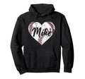 Mike Baseball Personalized Name Mom Hoodie - Custom Art Print for Adults - T-Shirt, Sweatshirt, Hoodie