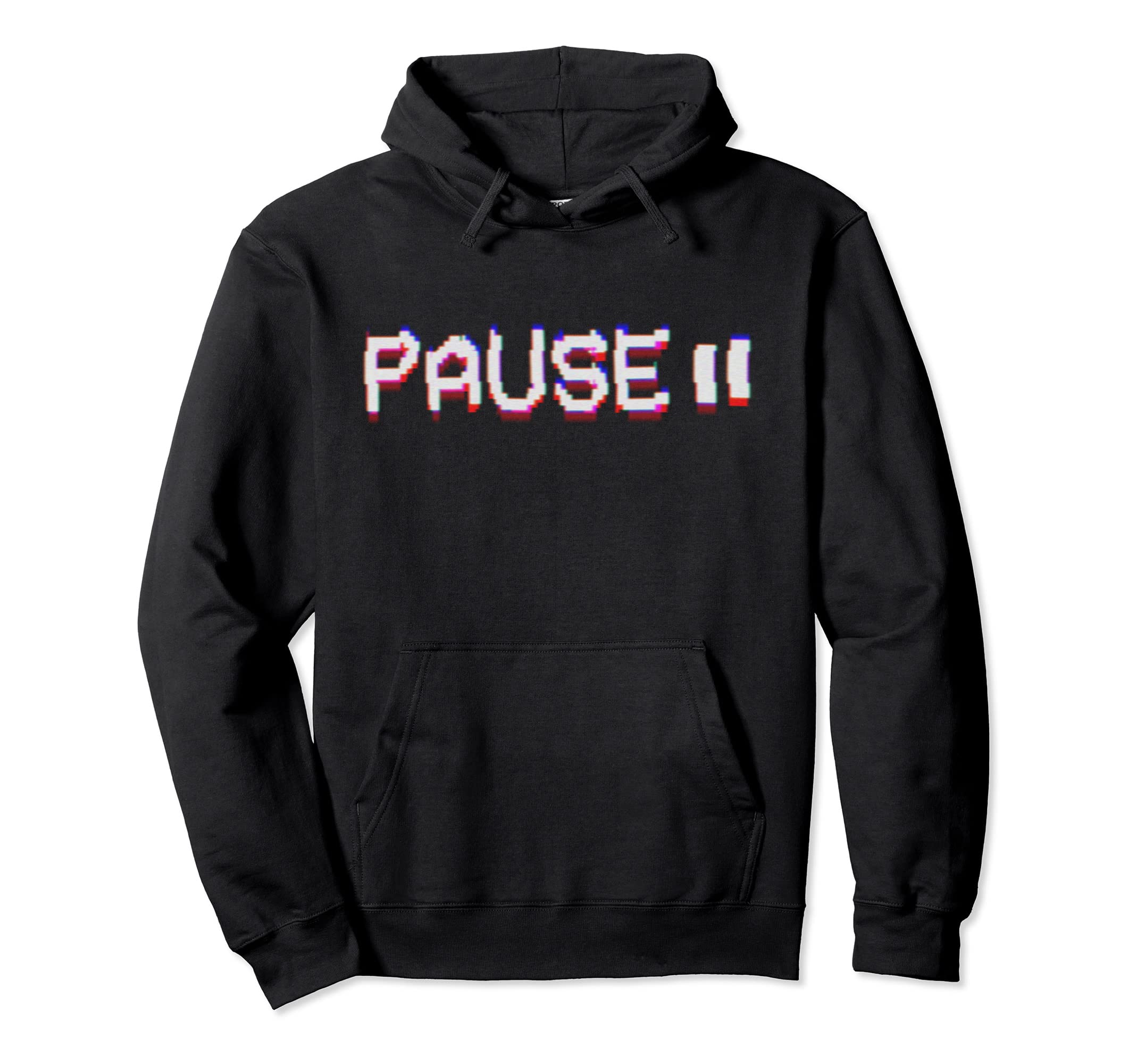 Glitch Vcr Vhs Tape 80S Pause Hoodie - Novelty Apparel Unisex - T-Shirt, Sweatshirt, Hoodie