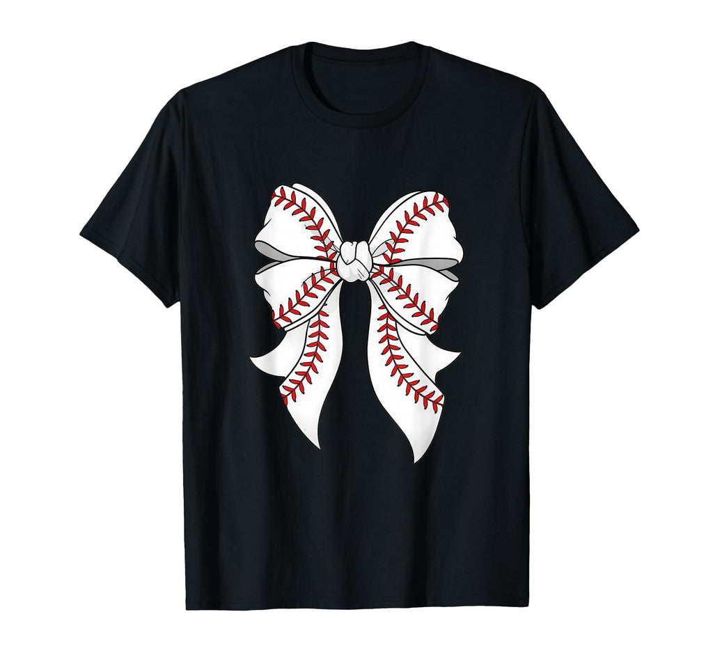 Baseball Coquette Bow Baseball Mama Mom T-Shirt - Graphic Print for Adults - T-Shirt, Sweatshirt, Hoodie