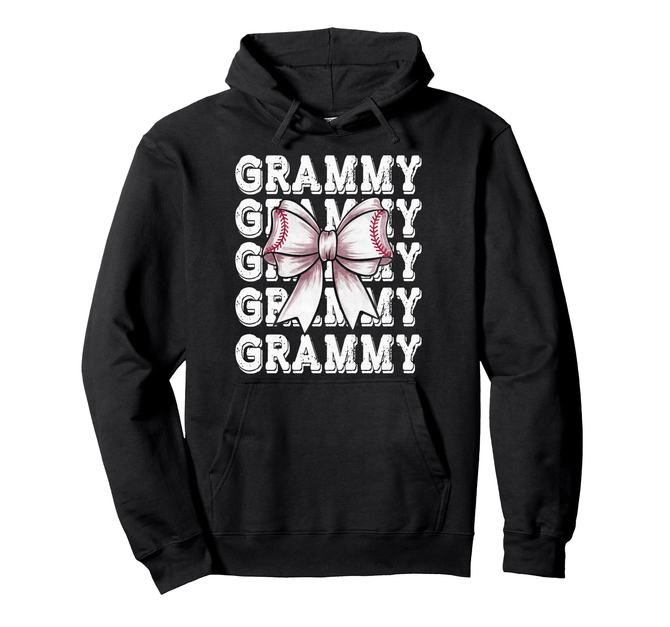Coquette Baseball Grammy Matching Family Bow Hoodie - Graphic Print Unisex - T-Shirt, Sweatshirt, Hoodie