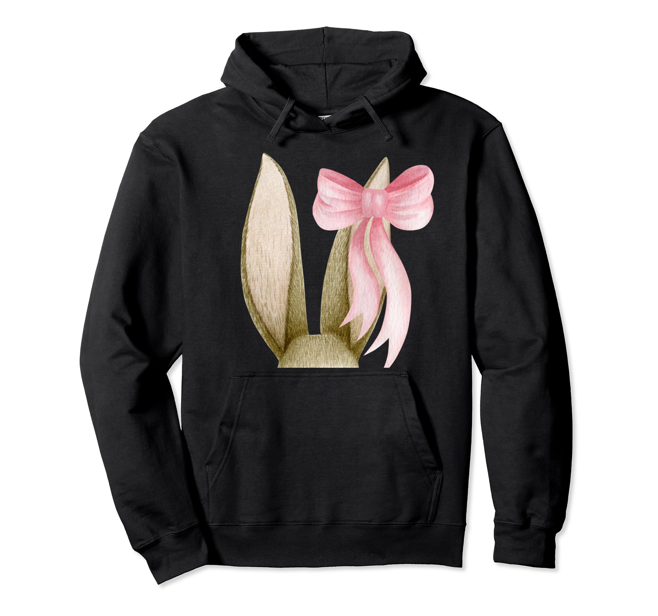 Bunny Ears Bow Fairycore Dark Grunge Hoodie - Casual Everyday Wear Unisex - T-Shirt, Sweatshirt, Hoodie
