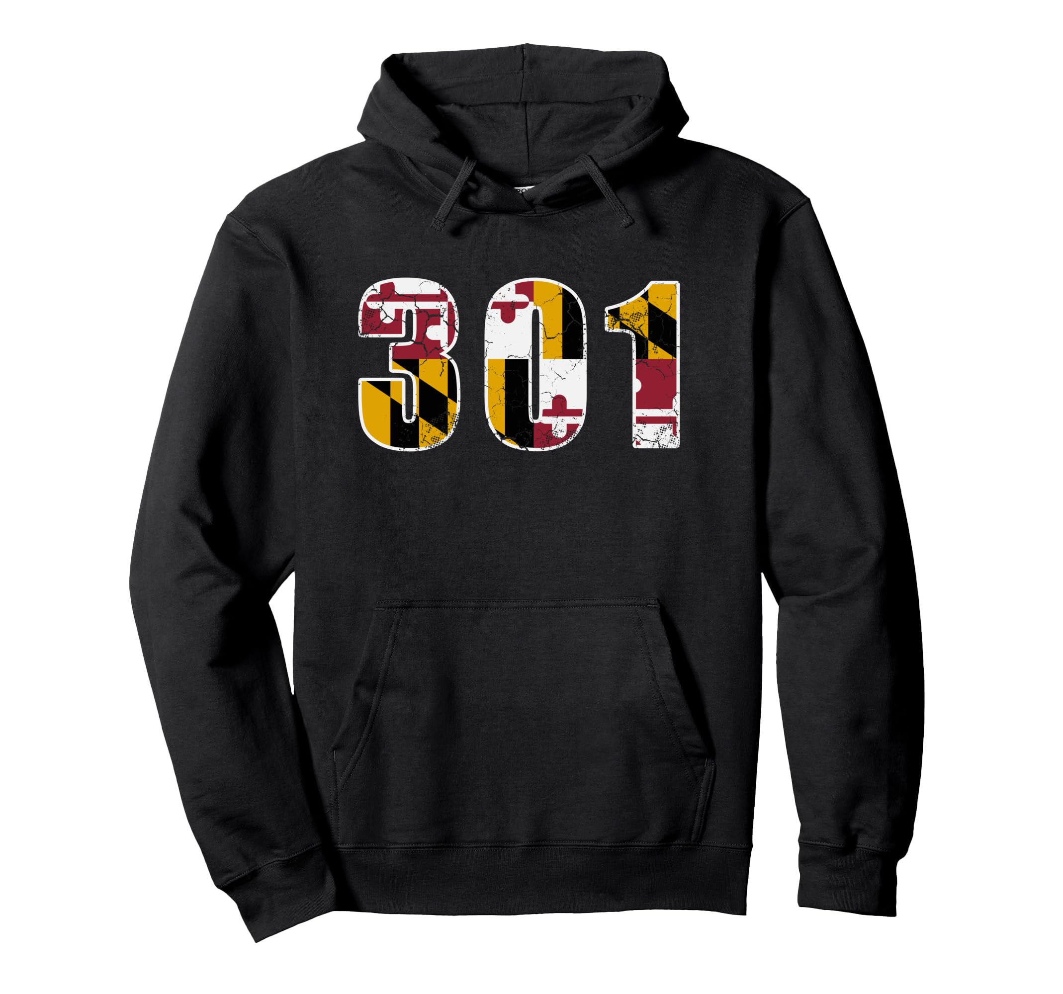 301 Maryland State Flag Home Family Hoodie - Aesthetic Graphic Men Women - T-Shirt, Sweatshirt, Hoodie