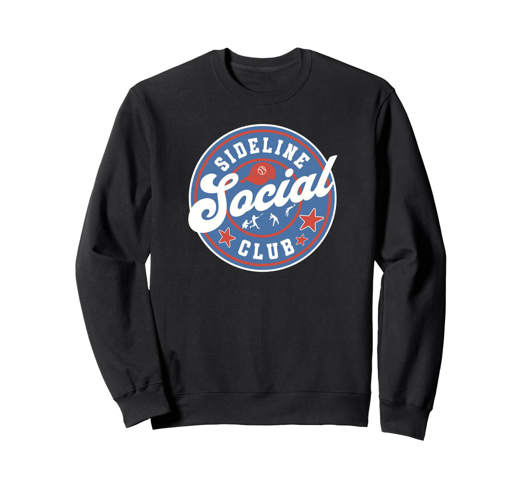 Funny Baseball Mom Sideline Sweatshirt - Fun Novelty Design Men Women - T-Shirt, Sweatshirt, Hoodie