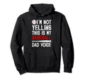 My Baseball Dad Voice Dad Baseball Hoodie - Custom Art Print Men Women - T-Shirt, Sweatshirt, Hoodie